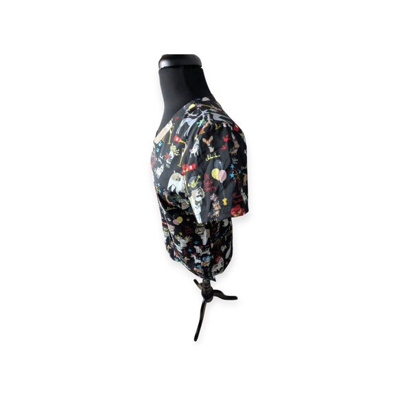 Koi Basics Leslie Top Fancy Party Scrub Top Size Small NWT - Picture 6 of 16